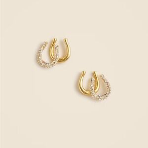 Jcrew Horseshoe stud earrings
